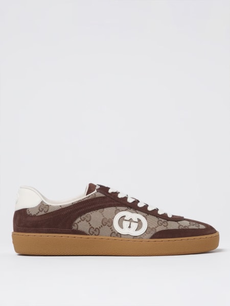 Sneakers G75 Gucci in camoscio e tessuto GG Supreme