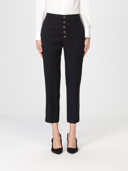 Pantaloni cropped fit Dondup in lana vergine