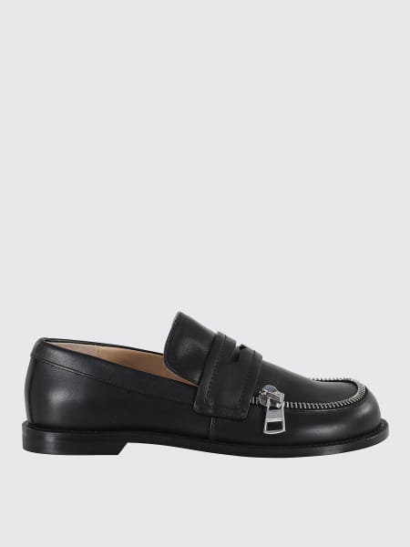Mocassino JW Anderson in pelle con zip decorativa