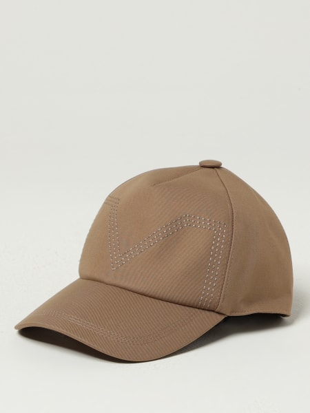 Cappello da baseball in cotone con maxi logo cucito Max Mara
