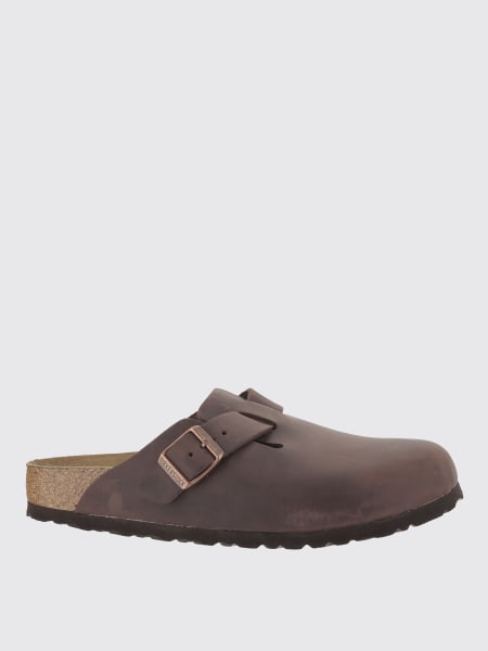 Sabot Boston Birkenstock in pelle oliata