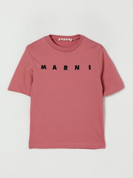T-shirt in cotone con logo Marni