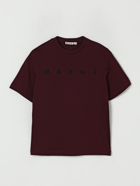 T-shirt in cotone con logo Marni