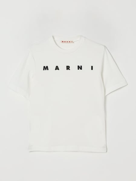 T-shirt in cotone con logo Marni
