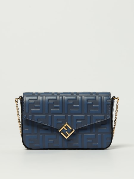 Portafoglio FF Diamonds Fendi in pelle goffrata