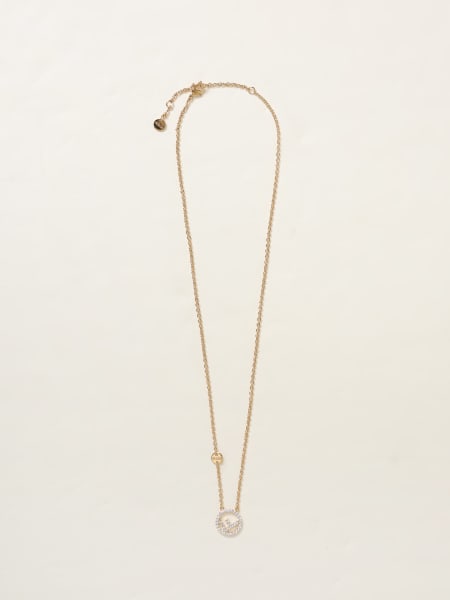 Collana F Is Fendi Fendi in ottone con strass incastonati