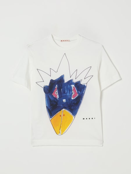 T-shirt Marni in cotone con stampa logo