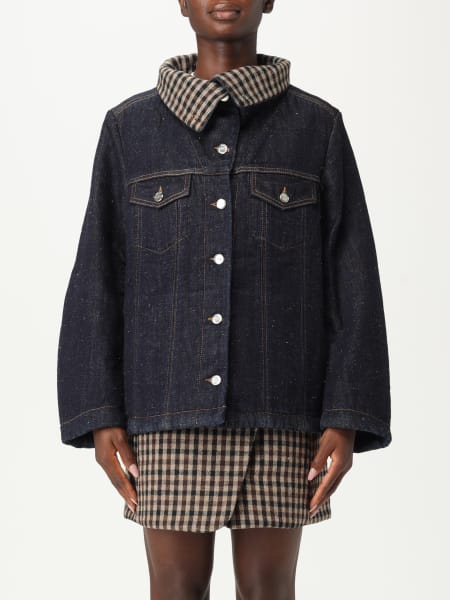 Giubbotto Ganni in denim e lana