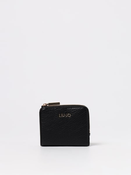 Liu Jo grained leather wallet with logo