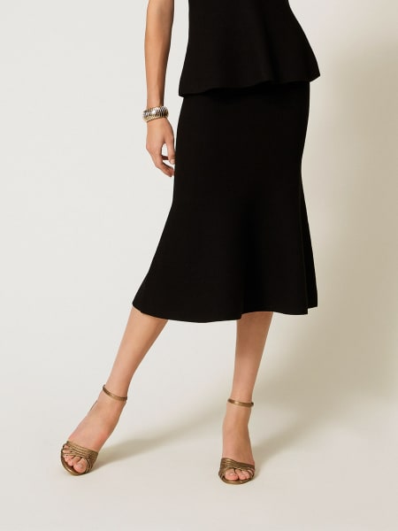 Gonna in misto viscosa Twinset