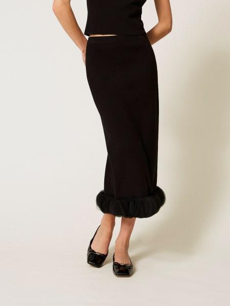 Gonna in misto viscosa Twinset Actitude
