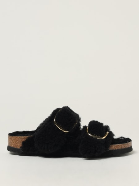Sandalo Arizona Big Buckle Teddy Birkenstock in shearling
