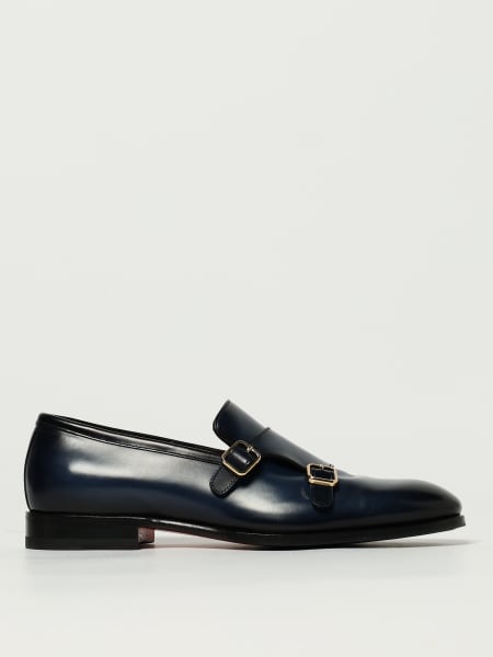 Monk Strap Santoni in pelle