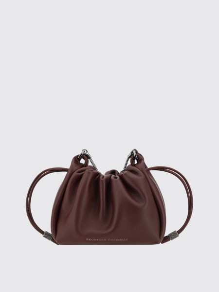Borsa Bucket Mellow Brunello Cucinelli in pelle