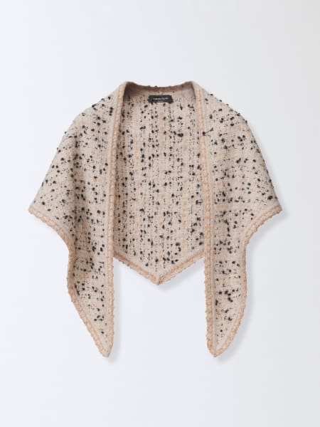 Foulard Fabiana Filippi in tweed bottonato