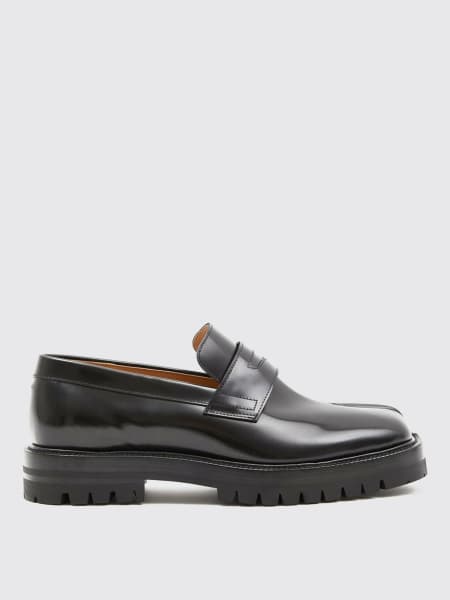 Mocassino Tabi Maison Margiela in pelle spazzolata >