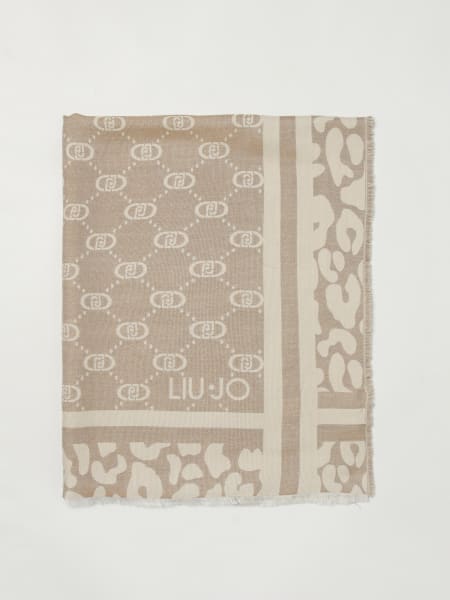 Sciarpa Liu Jo in viscosa con logo jacquard