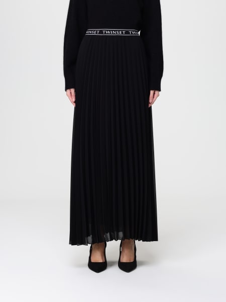 Gonna plissettata Twinset in crêpe