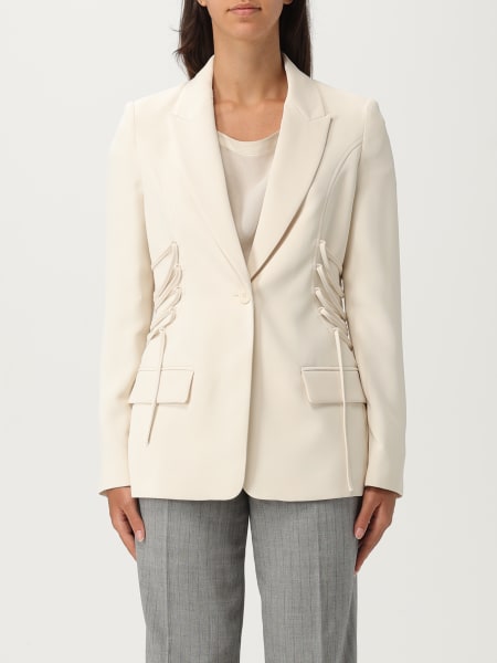 Blazer Twinset in crêpe con stringhe
