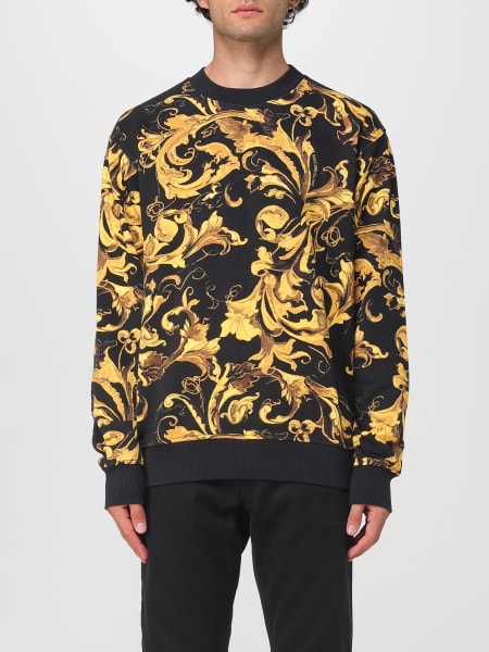 Felpa Versace Jeans Couture in cotone con stampa Versace Baroque