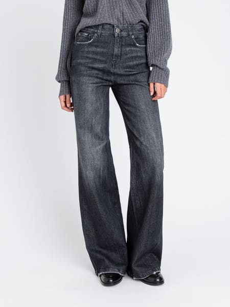 Jeans a zampa Twinset in denim
