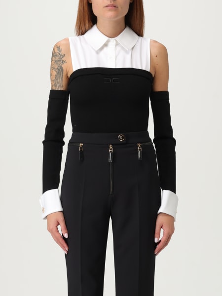 Body in viscosa con inserti camicia Elisabetta Franchi