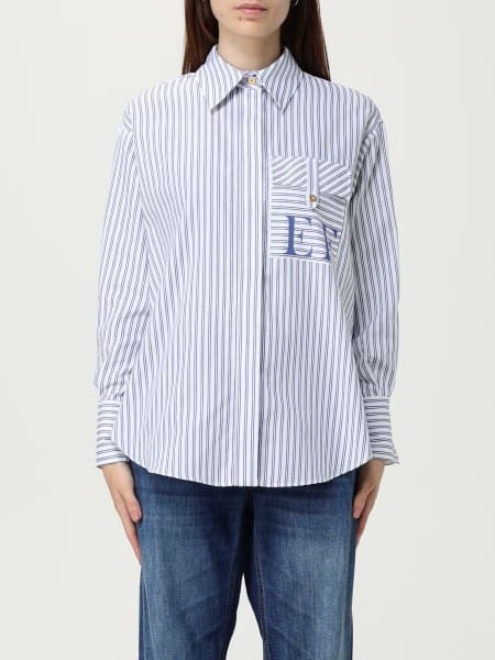 Camicia Elisabetta Franchi in cotone a righe