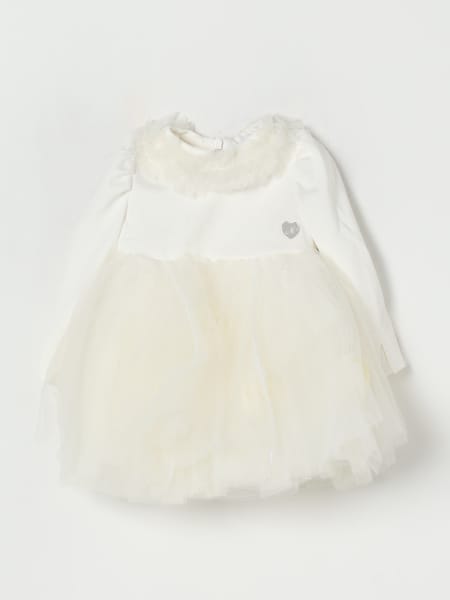 Abito in tulle con fiori Monnalisa