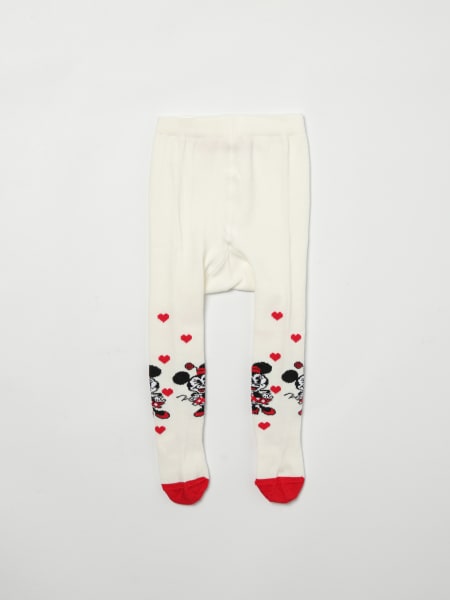 Collant Monnalisa in cotone stretch jacquard