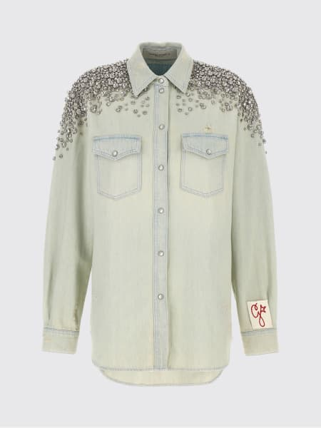 Camicia di jeans con strass Golden Goose
