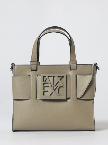 Borsa Armani Exchange in pelle sintetica a grana