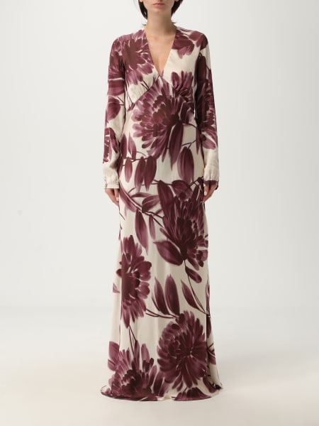 Abito Twinset in viscosa con stampa floreale