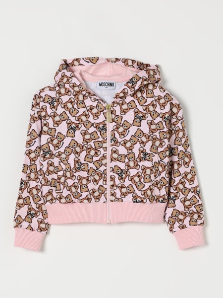 Felpa Moschino in cotone stretch stampato