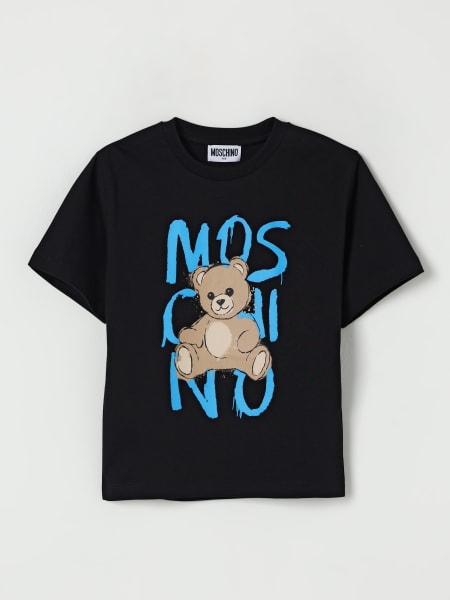 T-shirt in cotone con stampa Teddy Bear Moschino