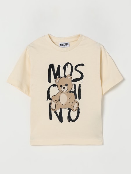 T-shirt in cotone con stampa Teddy Bear Moschino