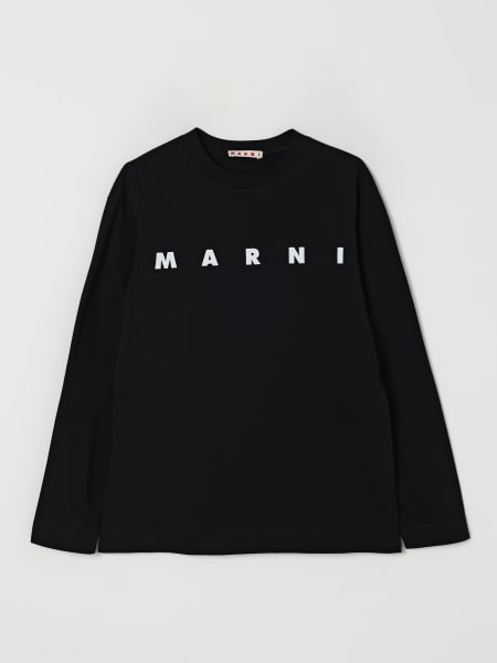 T-shirt in cotone con logo Marni