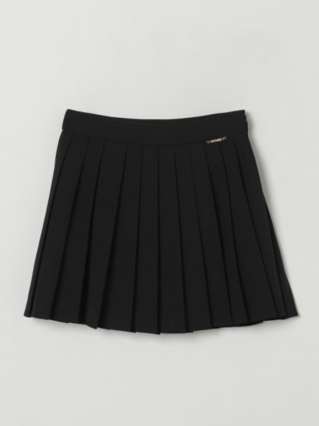 Gonna a pieghe Twinset in misto viscosa