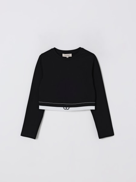 T-shirt in cotone con logo Twinset