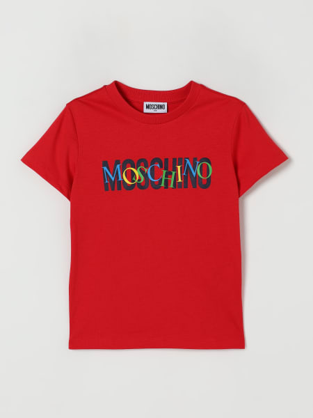 T-shirt in cotone con logo Moschino