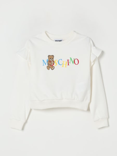 Felpa Moschino in cotone stretch con logo