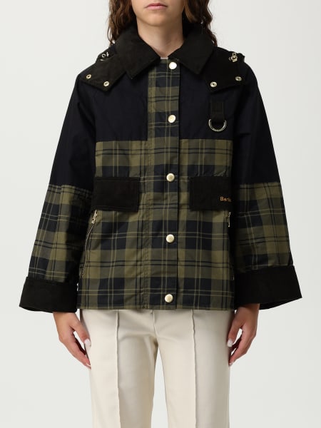 Giubbotto Barbour in cotone con stampa Tartan