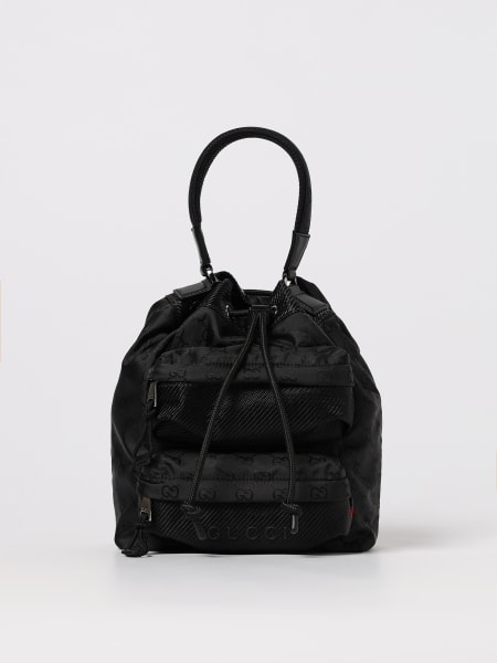 Borsa a secchiello in nylon GG Supreme Gucci Nexus