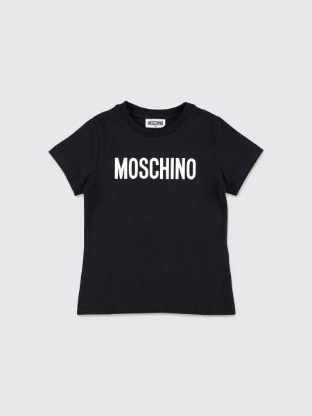 T-shirt in cotone con logo Moschino