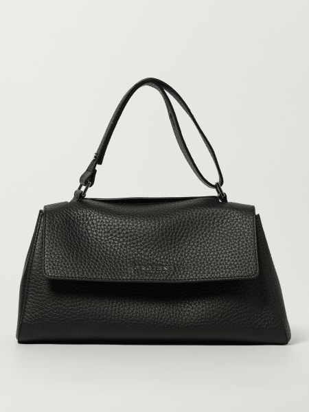 Borsa a spalla Sveva Longuette Soft in pelle martellata Orciani