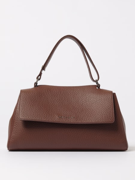 Borsa a spalla Sveva Longuette Soft in pelle martellata Orciani