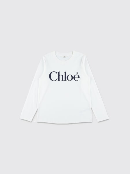 T-shirt Chloé in cotone con logo