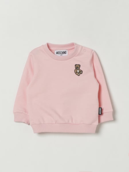 Felpa a girocollo in cotone Teddy Moschino