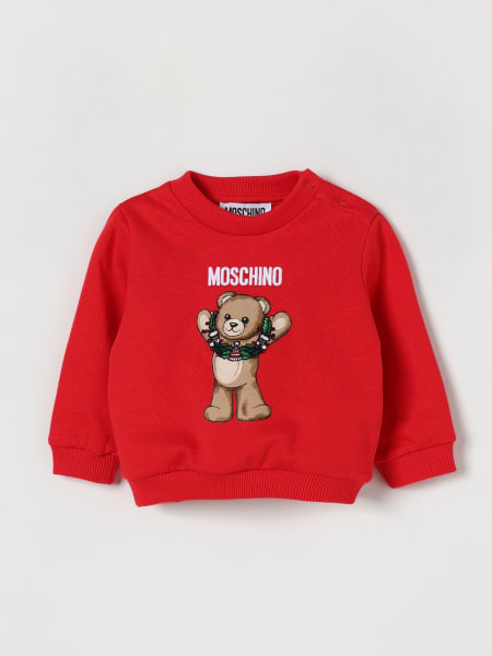 Felpa a girocollo in cotone Teddy Moschino