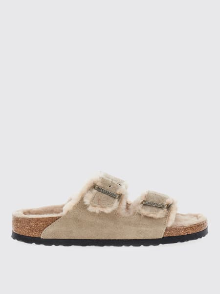 Sandalo Arizona Birkenstock in camoscio
