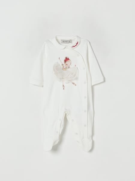 Tuta in ciniglia con ballerina e rouches Monnalisa